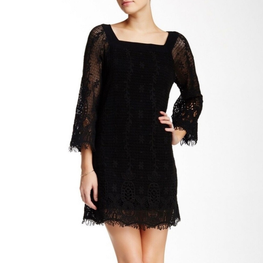 Gypsy 05 Black Lace Crochet Dress Size Small